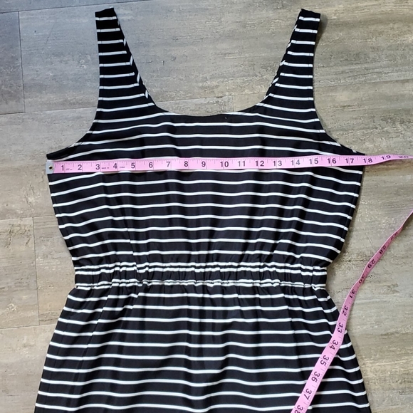 Ann Taylor LOFT Striped Elastic Waist Tank Dress - Picture 8 of 8